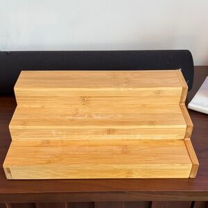 Bamboo 3-Tier Step Spice Rack